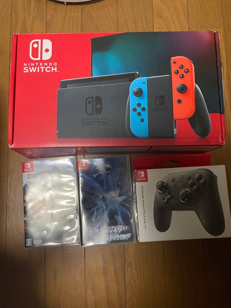 Nintendo Switch 、純正コントローラー、モンハンアプデ済み