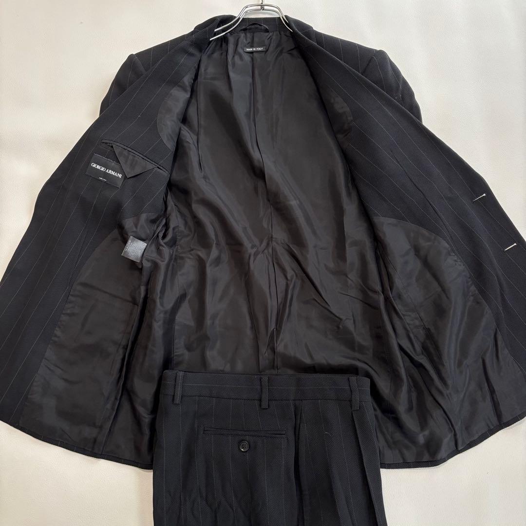 美品 ジョルジオアルマーニ BORGO21[シルク混 XL]スーツ セットアップ