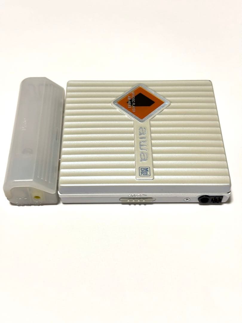 aiwa MDプレーヤー AM-HX55 動作品 乾電池ケース付き リモコン付き