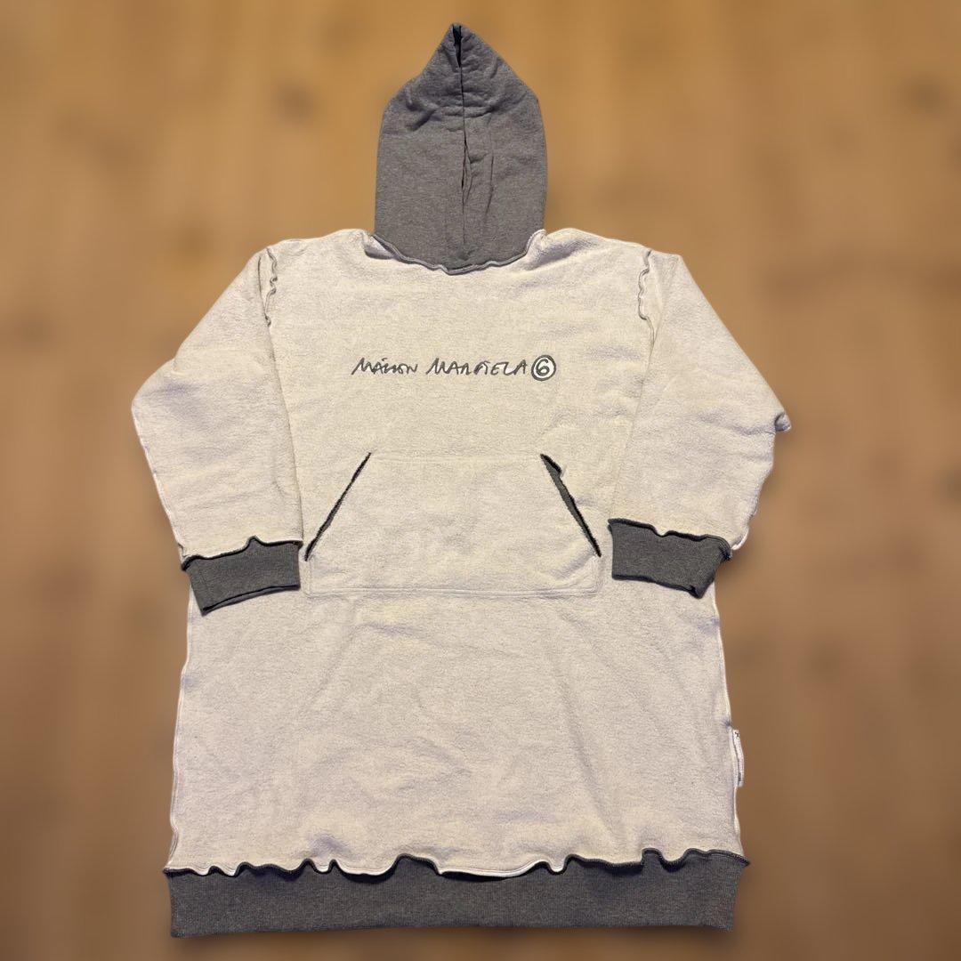 MAISON MARGIELA フード付きワンピース グレー