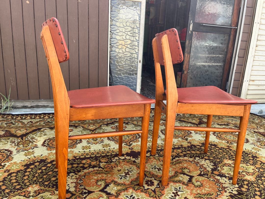 Nath＊秋田木工 椅子 ダイニングチェア 少々グラ付きあり セット