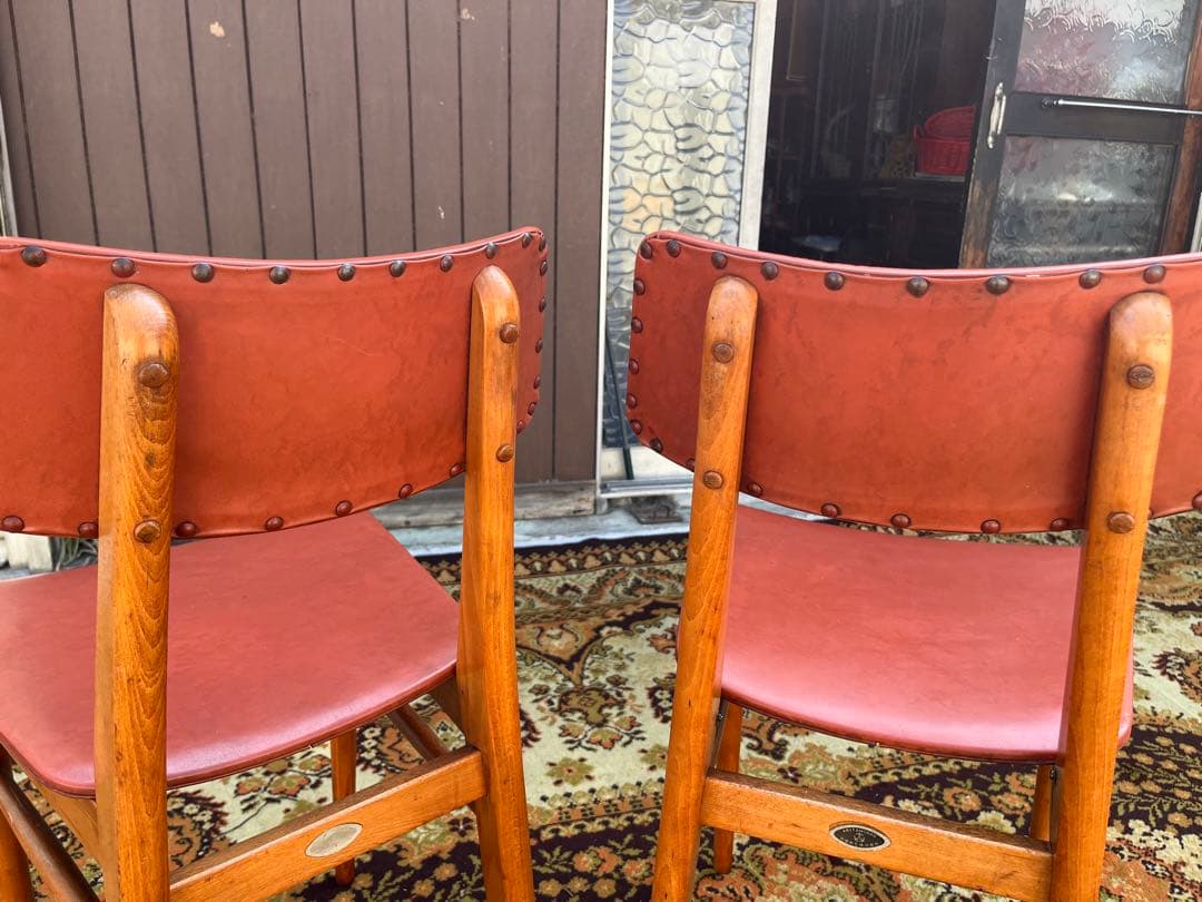 Nath＊秋田木工 椅子 ダイニングチェア 少々グラ付きあり セット