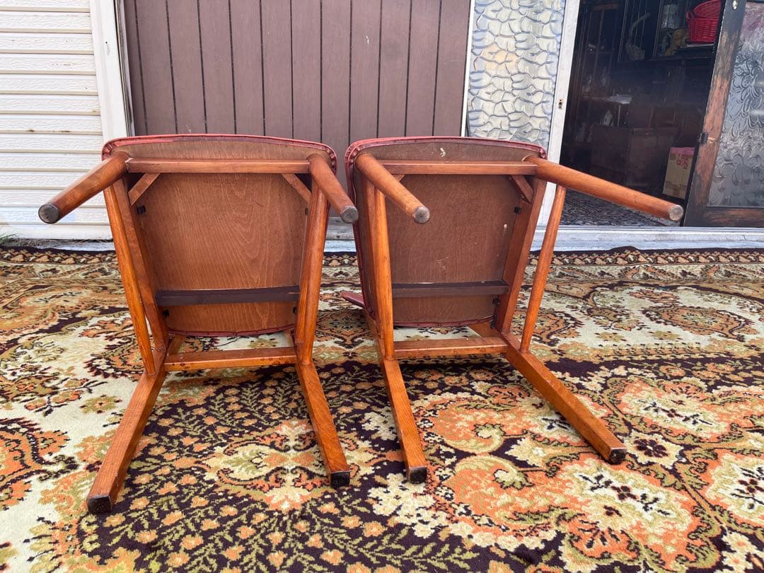 Nath＊秋田木工 椅子 ダイニングチェア 少々グラ付きあり セット