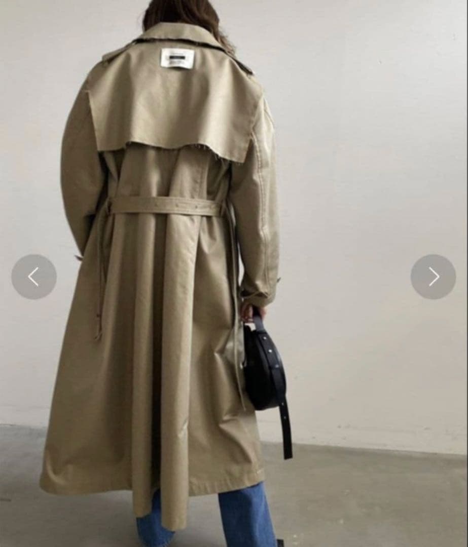 ジャケット・アウター Ameri CUT OFF CHAMBRAY TRENCH COAT