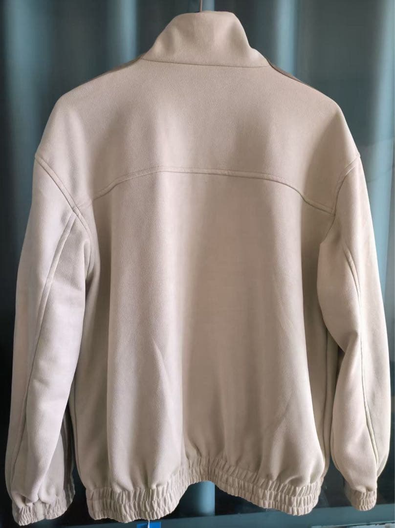 海外限定 アディダス巳年トラック スエード ジャケット クリームホワイト S