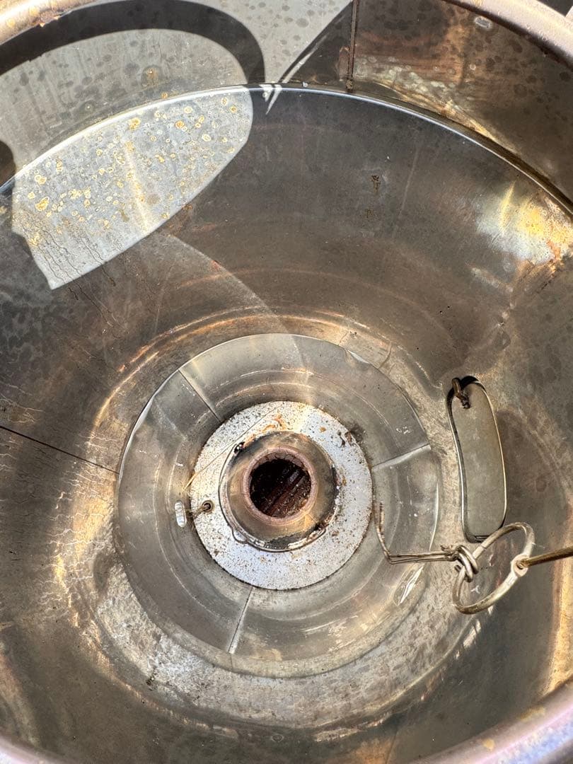 美品ステンレススチール 薪ストーブ 温度計付き