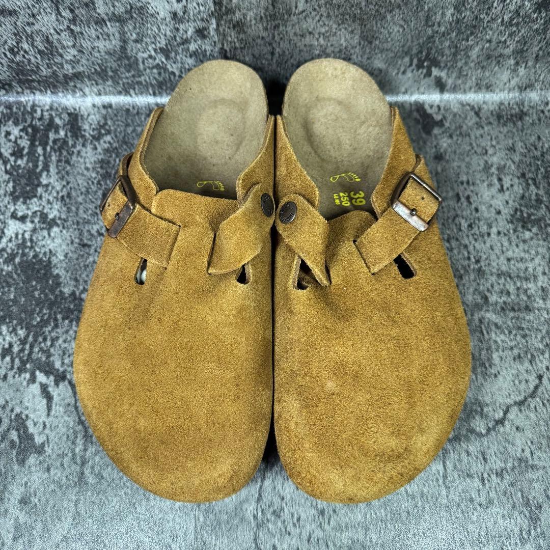 【試着程度】ビルケンシュトック ボストン サボサンダル ミンク 25cm