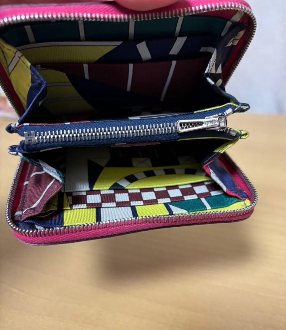 エルメス　シルクイン アザップコンパクト ケース　財布　カードケース