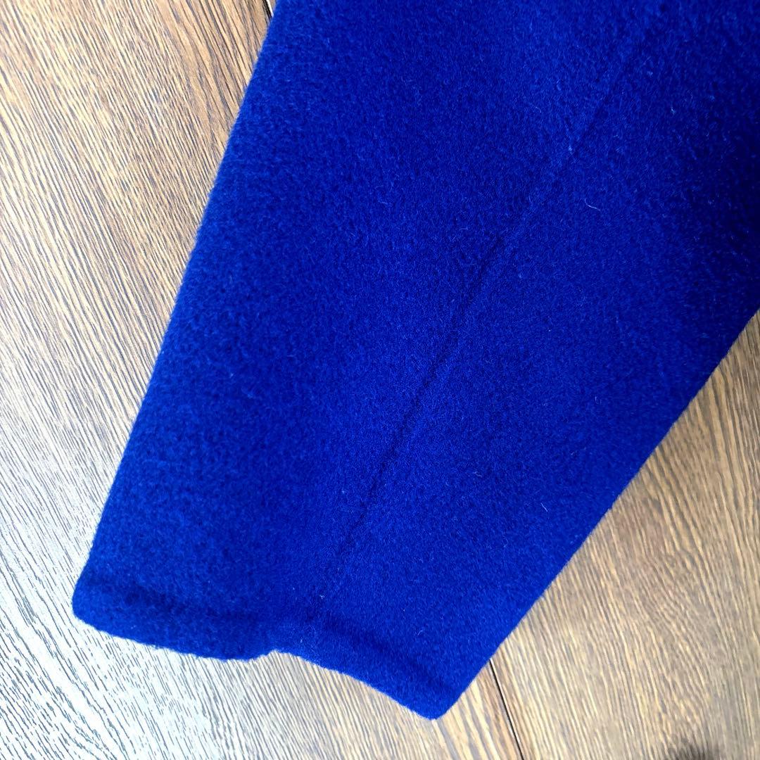 ◆Vince ロイヤルブルー チェスターコート ウールコート シングルボタン Ｍ