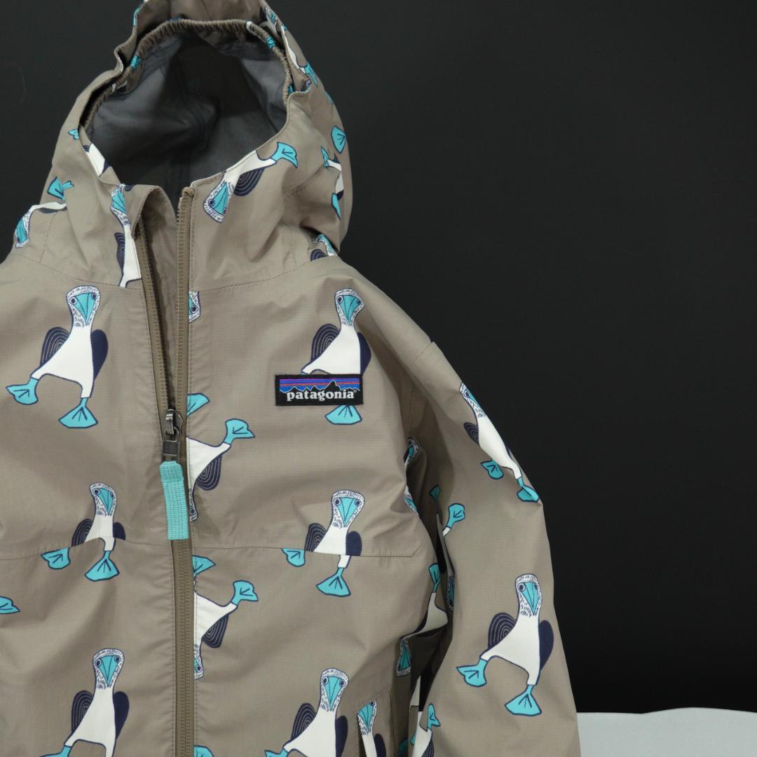 patagonia ベビー トレントシェル3Lジャケット 5T ペンギン 総柄