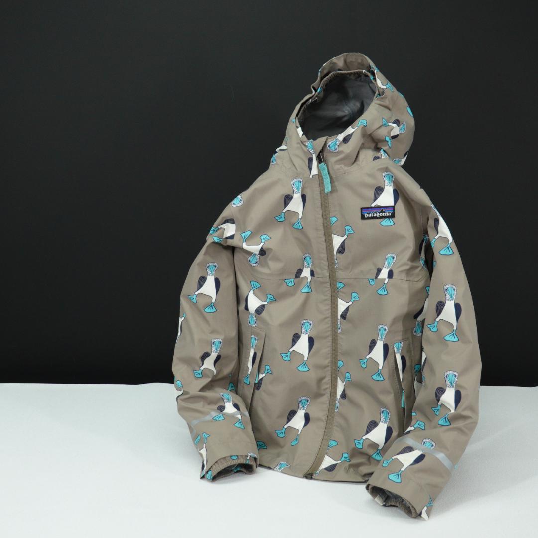 patagonia ベビー トレントシェル3Lジャケット 5T ペンギン 総柄