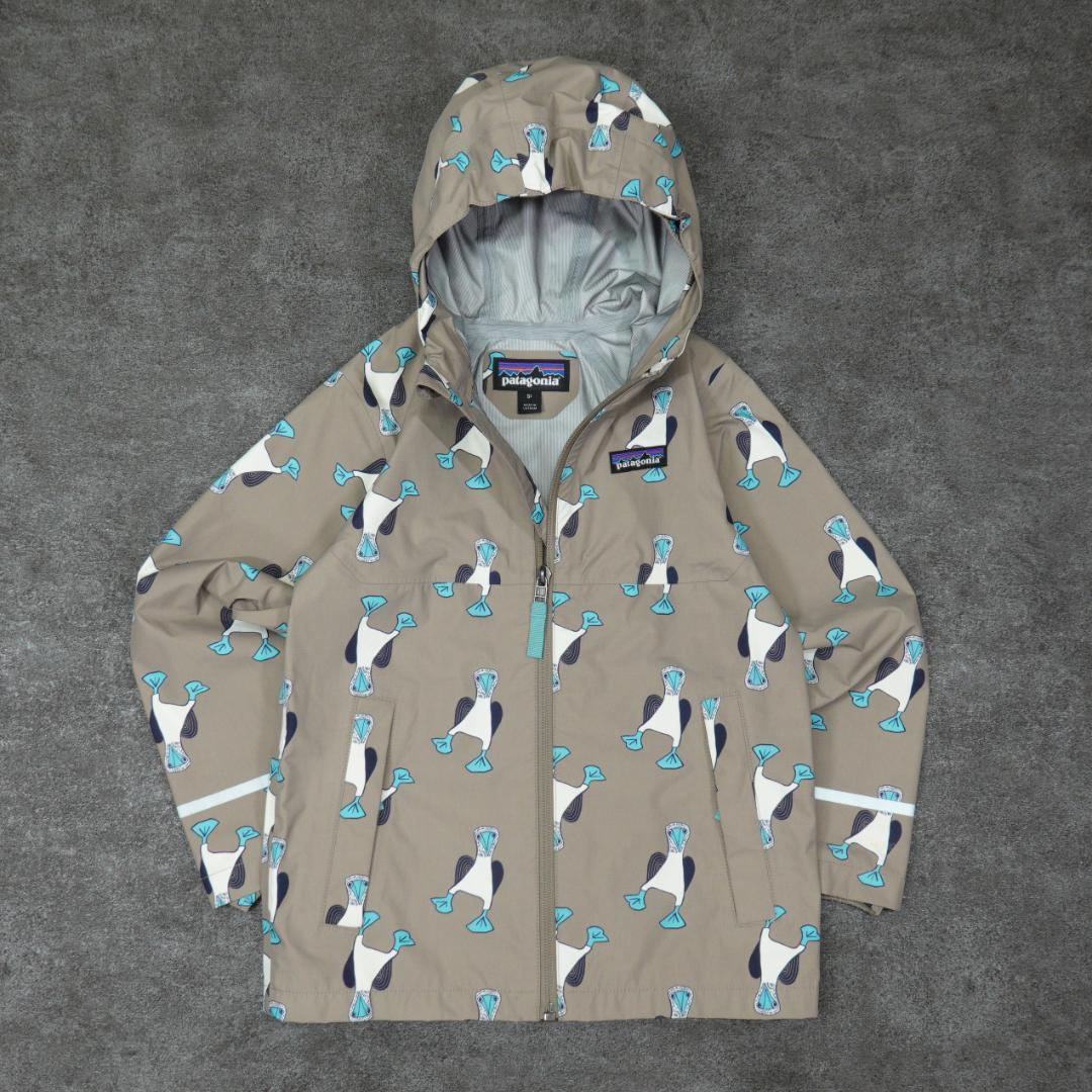 patagonia ベビー トレントシェル3Lジャケット 5T ペンギン 総柄