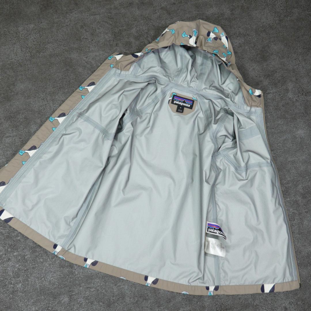 patagonia ベビー トレントシェル3Lジャケット 5T ペンギン 総柄