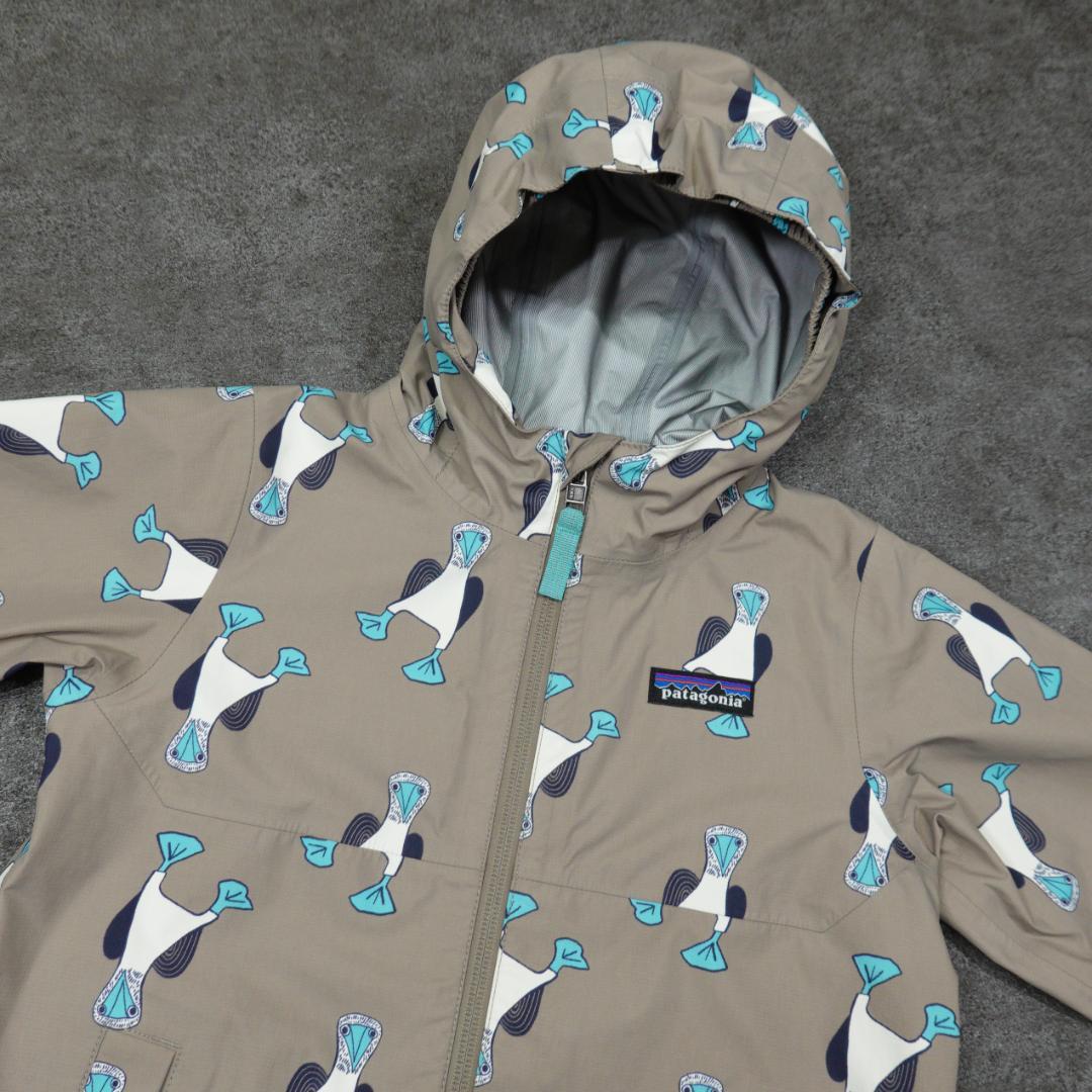patagonia ベビー トレントシェル3Lジャケット 5T ペンギン 総柄