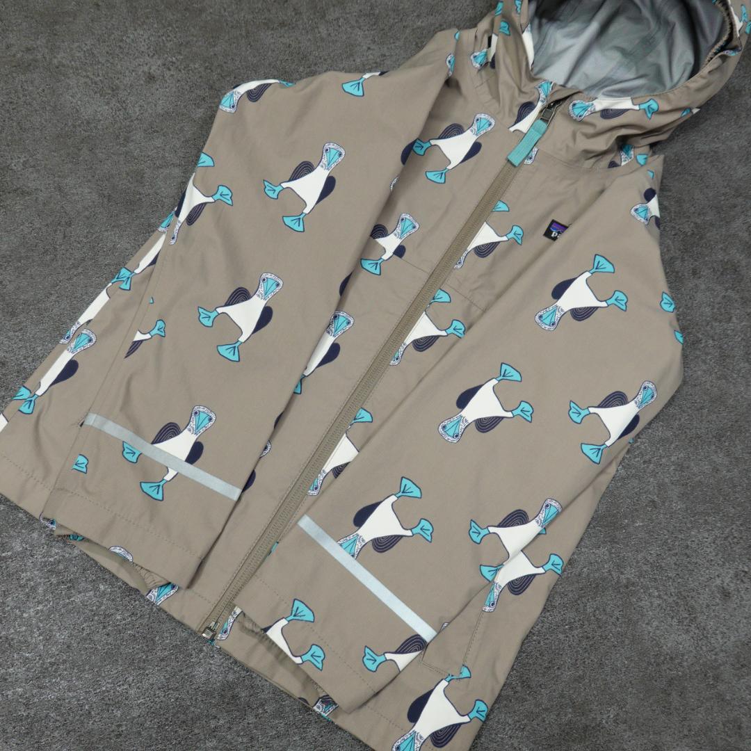 patagonia ベビー トレントシェル3Lジャケット 5T ペンギン 総柄