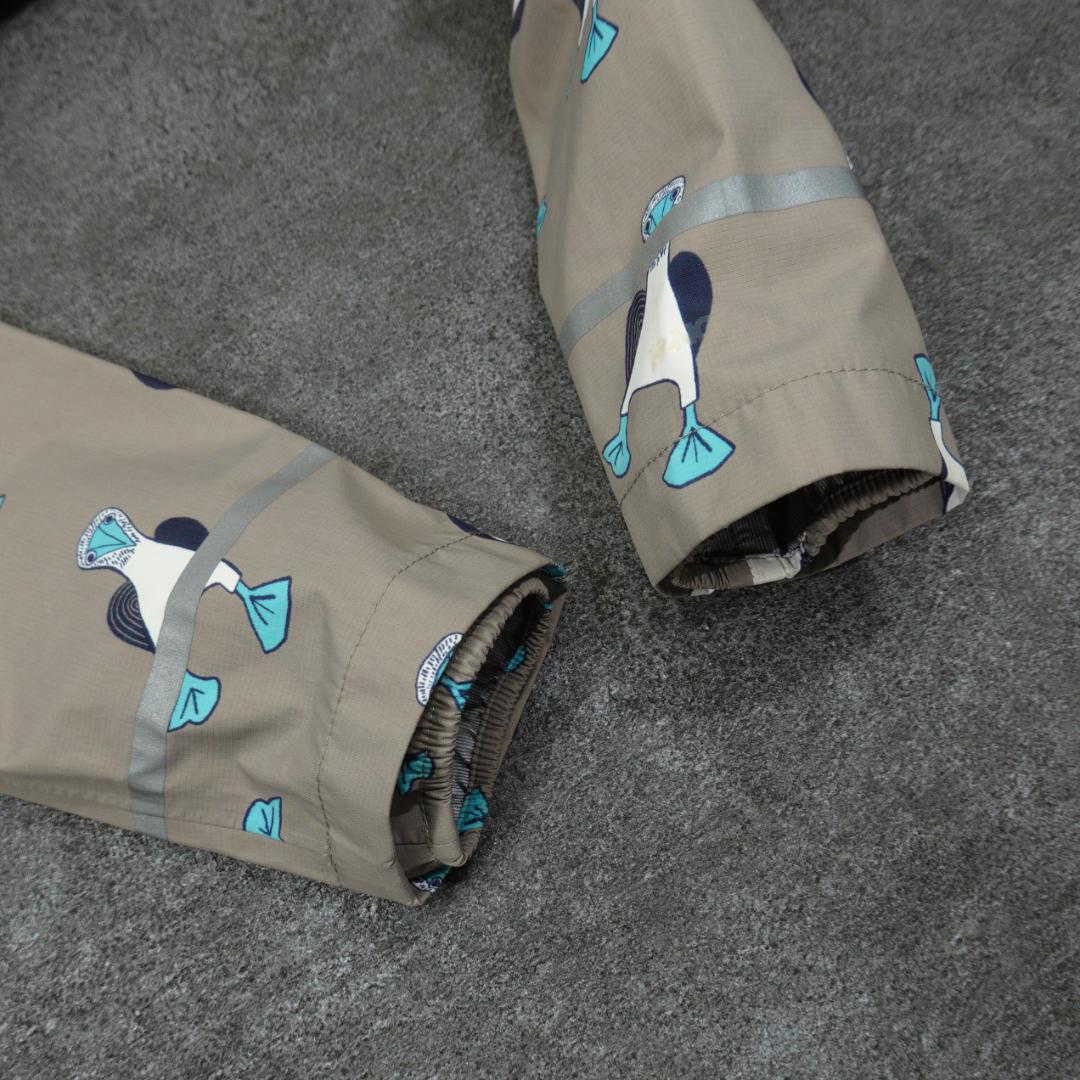 patagonia ベビー トレントシェル3Lジャケット 5T ペンギン 総柄