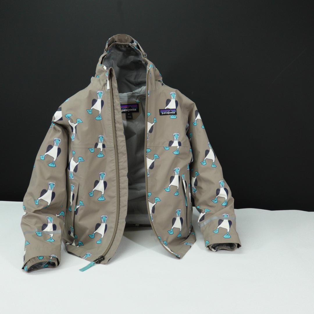 patagonia ベビー トレントシェル3Lジャケット 5T ペンギン 総柄