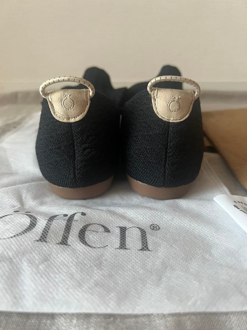 【美品】Öffen　オッフェン　フリルフラットシューズ　38
