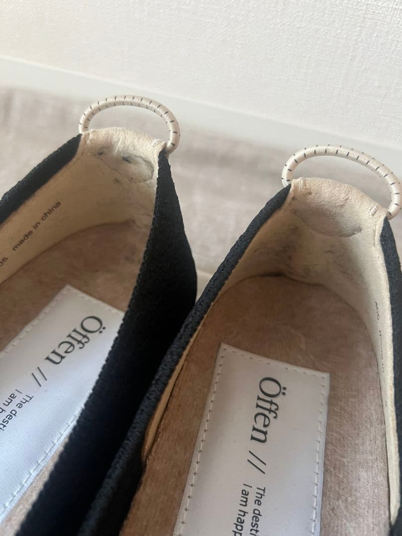 【美品】Öffen　オッフェン　フリルフラットシューズ　38