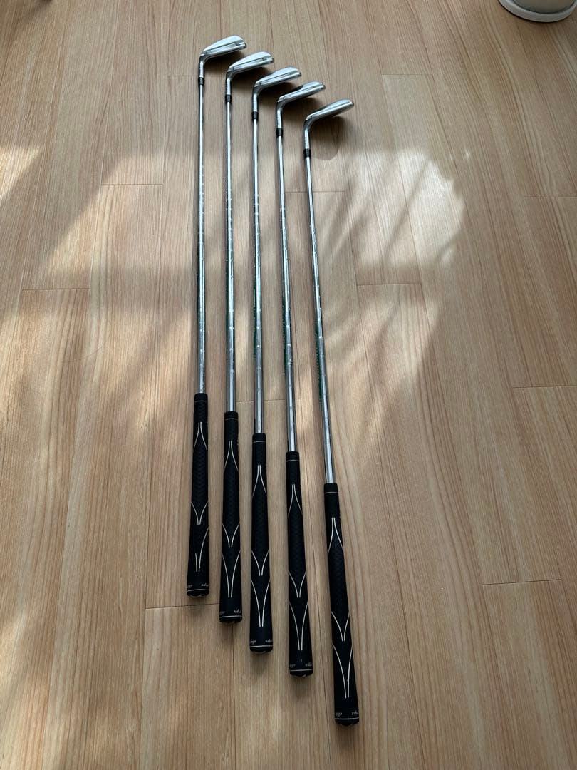 i210 レフティ黒ドットPING アイアンセット 5本セット7.8.9.W.U