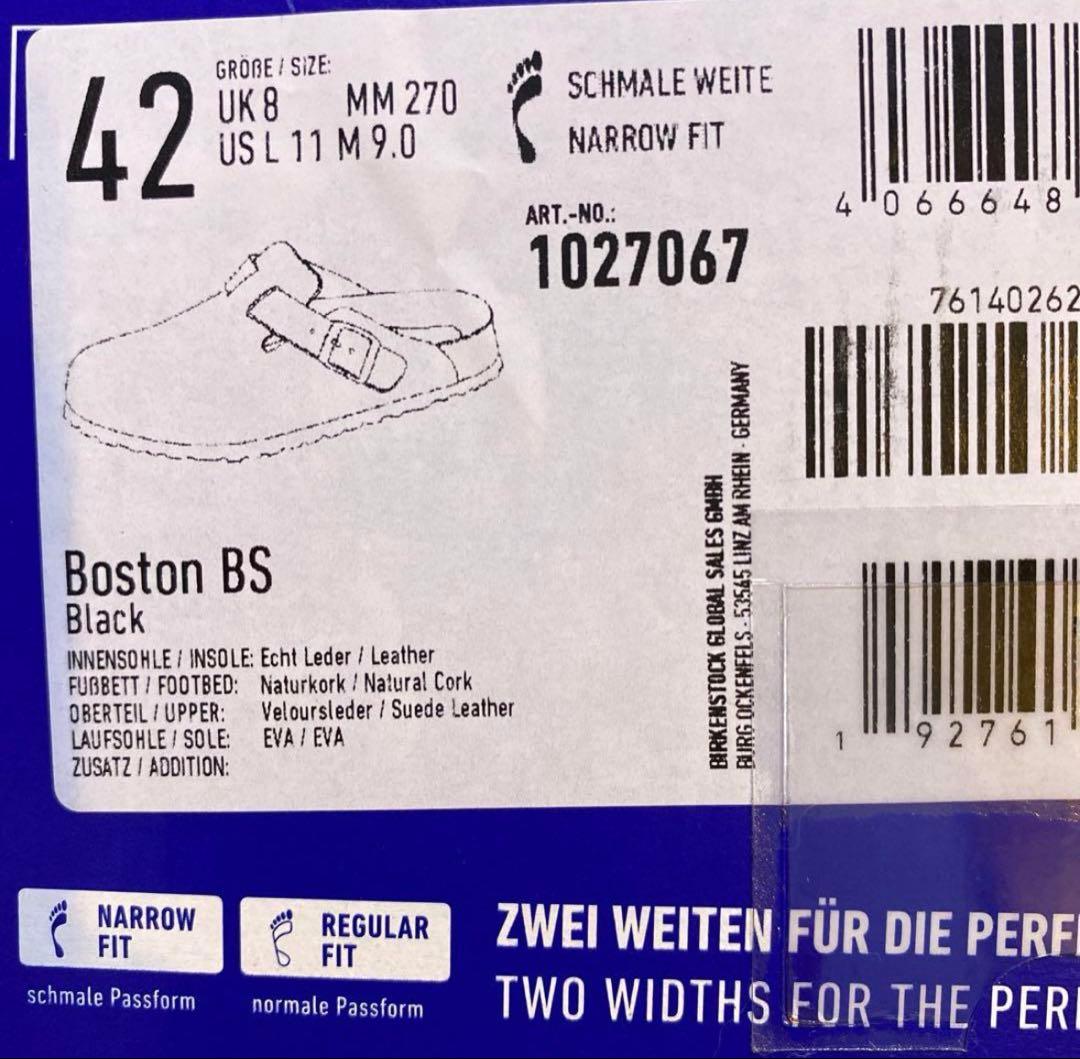 Birkenstock 黒 サンダル 42