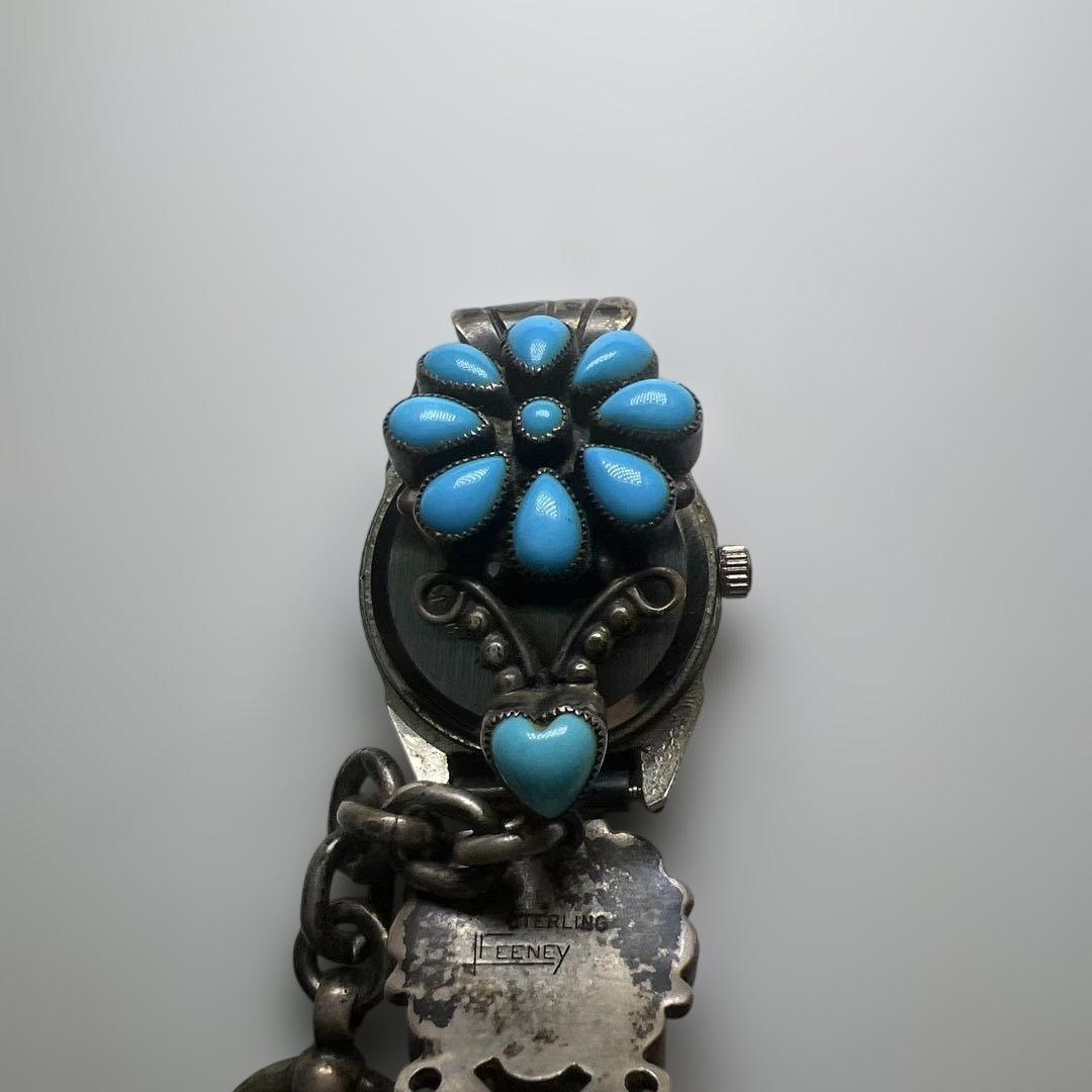 Leo Feeney ターコイズ Sterling シルバー 腕時計 ネイティブ