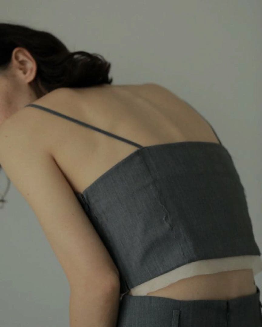 anuke アンヌーク Cutoff Twill Bustier