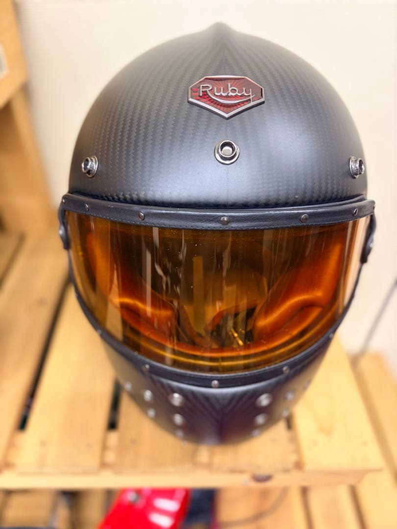 Ruby フルフェイスヘルメット (装飾品)カーボンファイバー
