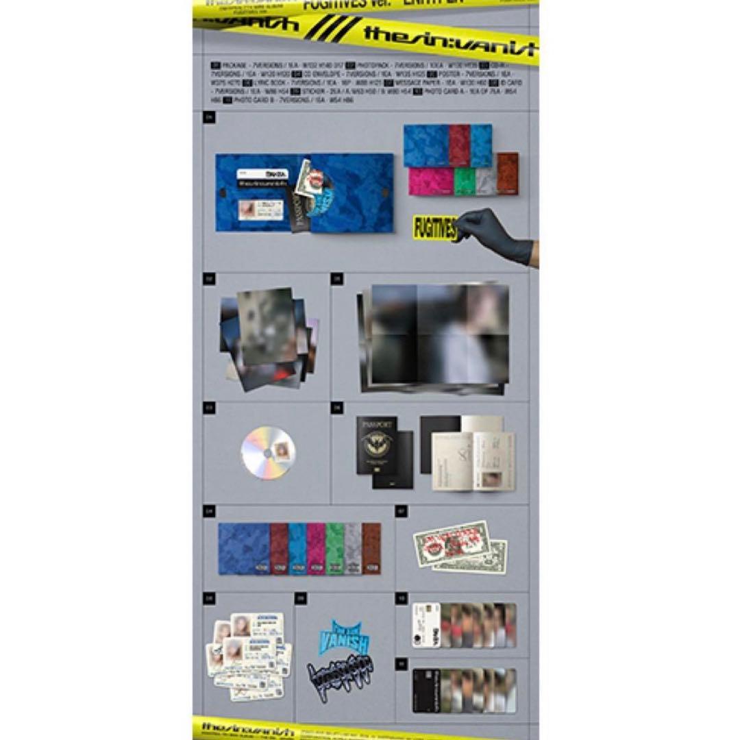 未開封enhypen VANISH FUGITIVES 7形態×10set70枚