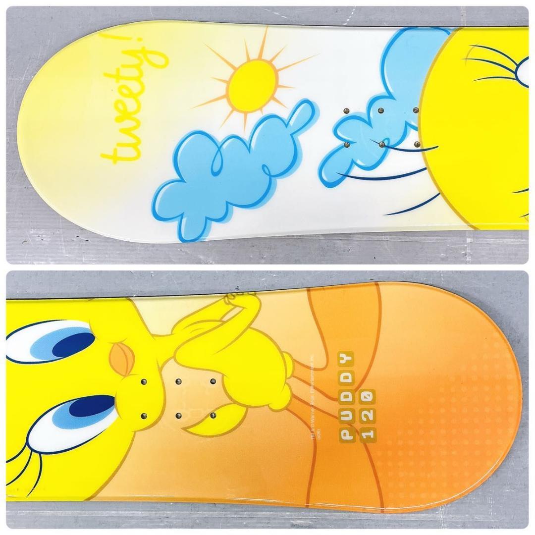【3点セット】ジュニアスノーボード TWEETYトゥイーティー PUDDY120