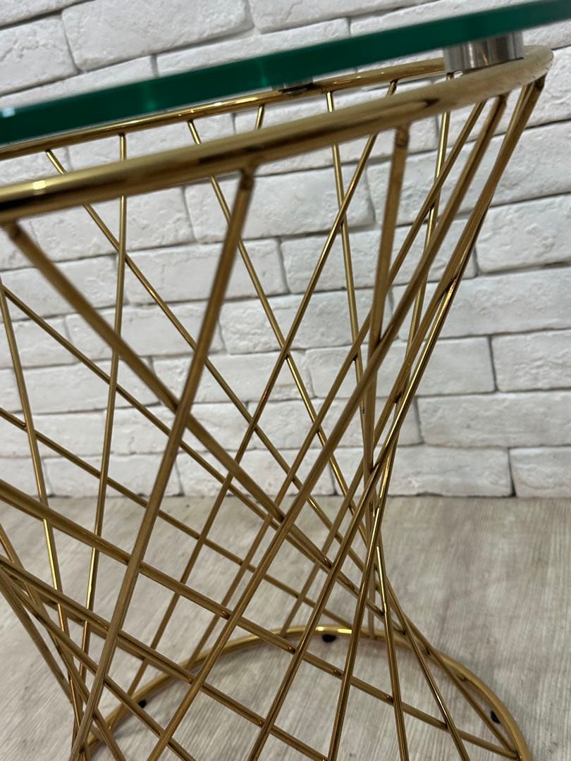 【東京23区配送無料】定価4万円　フランフラン　サイドテーブル　ガラス　センター