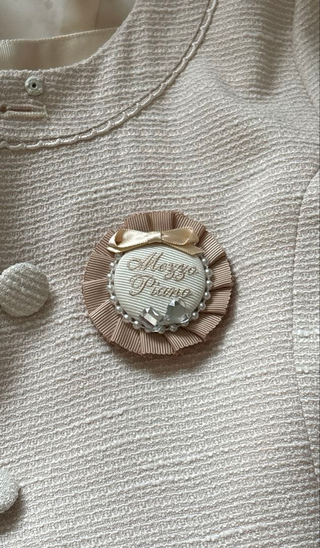 メゾピアノ ジュニア フォーマルスーツ160 ブローチ靴下付き