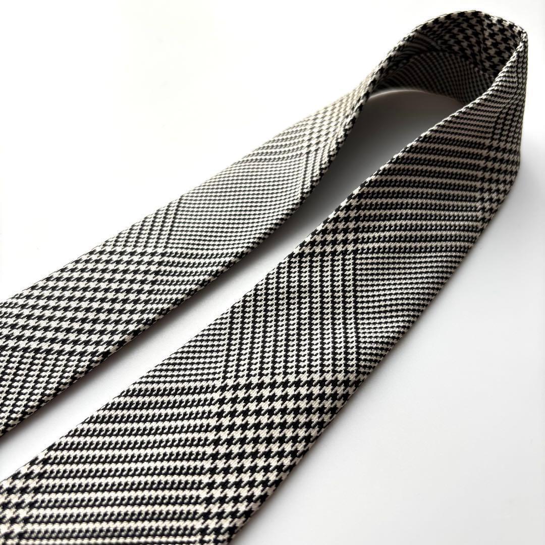 ꧁極美品꧂ ラルフローレン ネクタイ パープルレーベル タータンチェック グレー