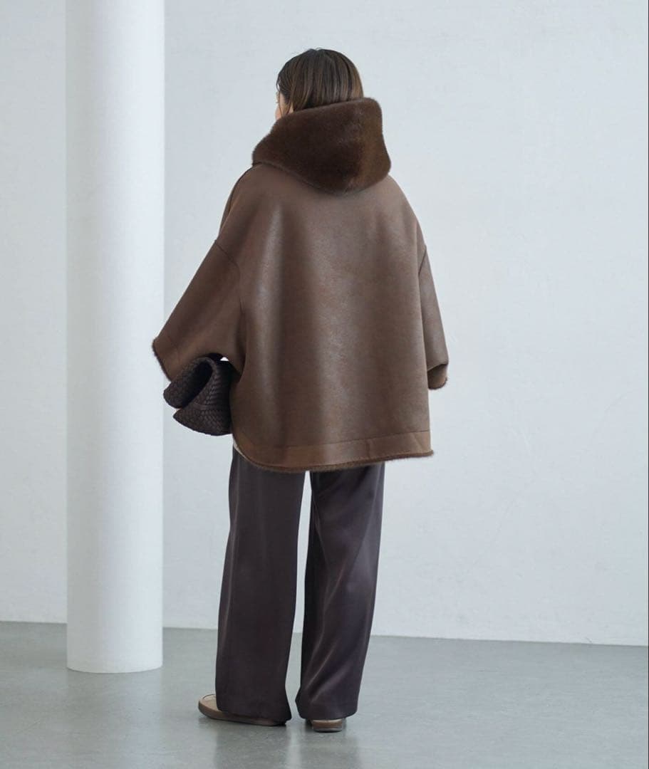 LOU ANDREA/ルーアンドレア ECO FUR BZ エコファーブルゾン