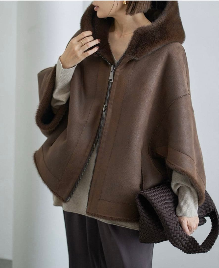 LOU ANDREA/ルーアンドレア ECO FUR BZ エコファーブルゾン