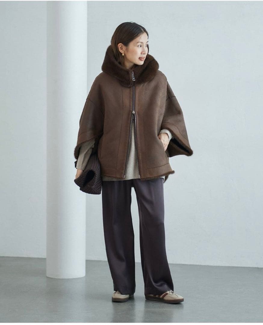 LOU ANDREA/ルーアンドレア ECO FUR BZ エコファーブルゾン