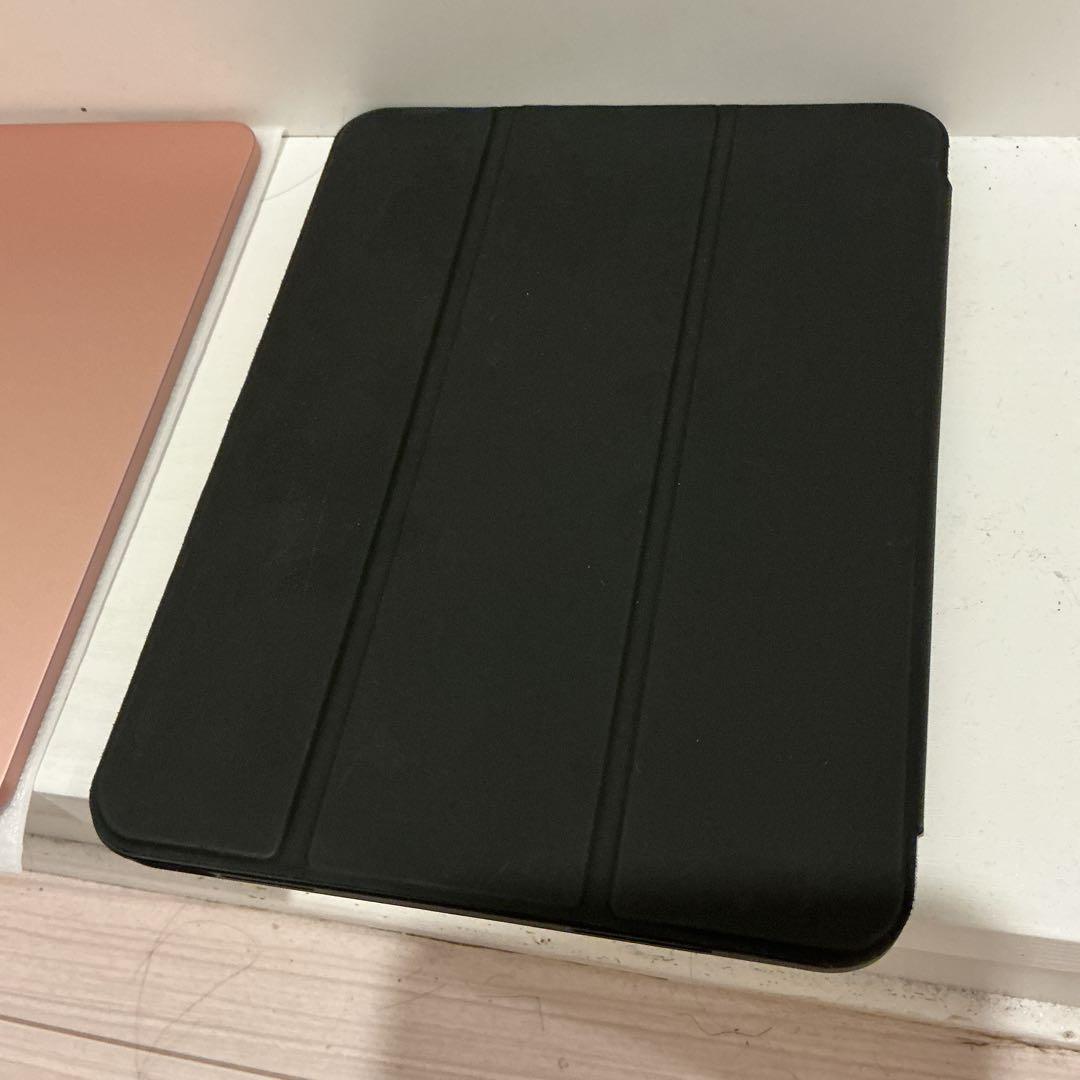 Apple iPad Air 4世代　ローズゴールド 本体 + ブラックカバー
