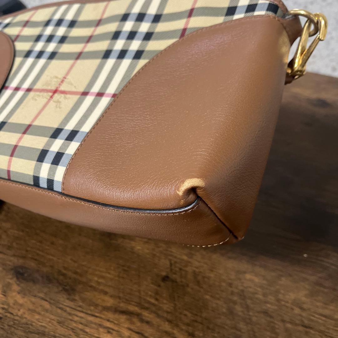 P*e様 Burberry チェック柄ショルダーバッグ