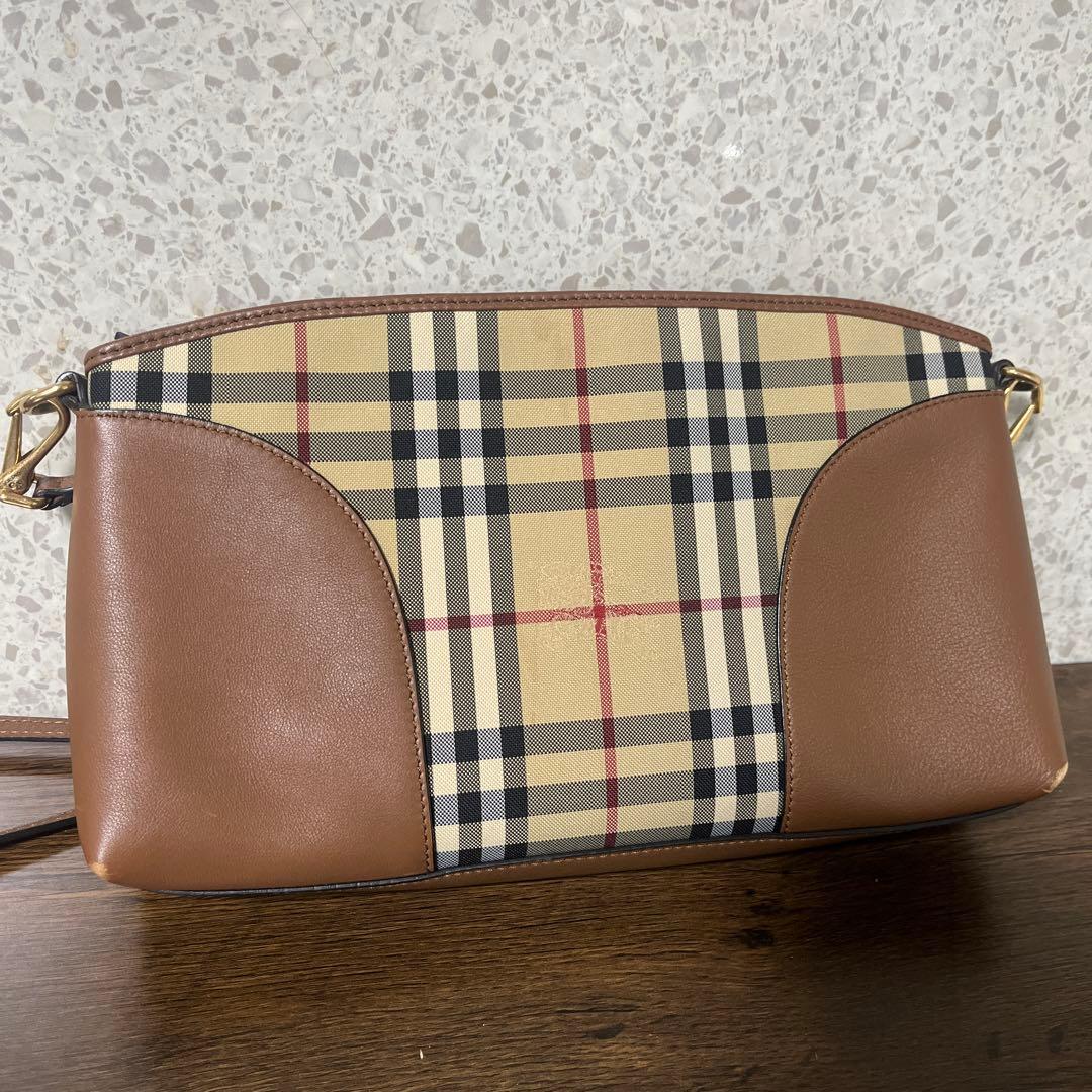 P*e様 Burberry チェック柄ショルダーバッグ