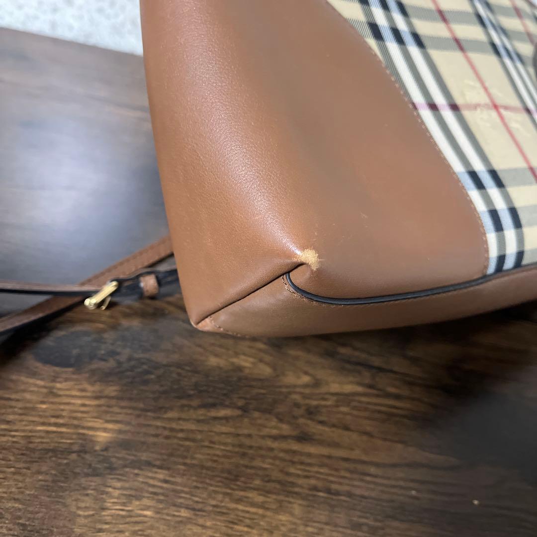 P*e様 Burberry チェック柄ショルダーバッグ
