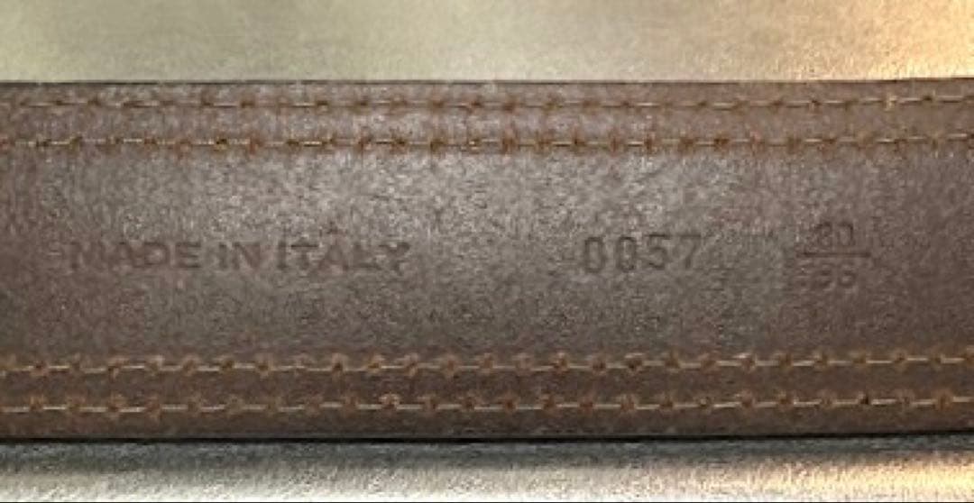 稀少】Dior Homme 05SS 3本ステッチ レザーベルト エディ期 80