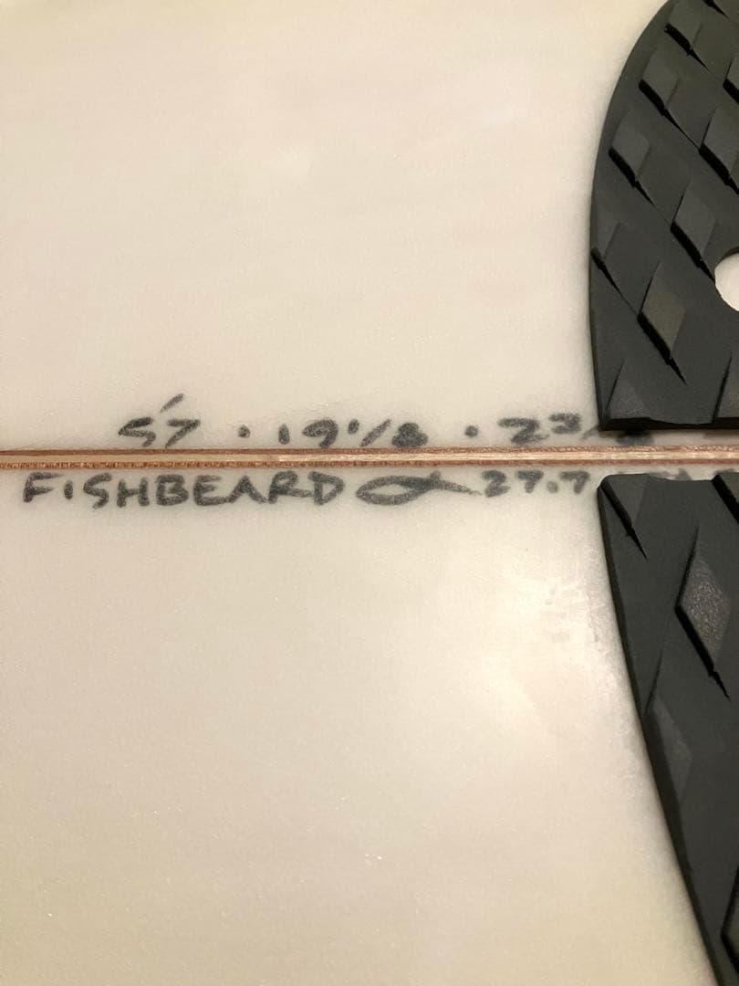 フィッシュベアード5'7\" AL MERRICK ショートボード ホワイト