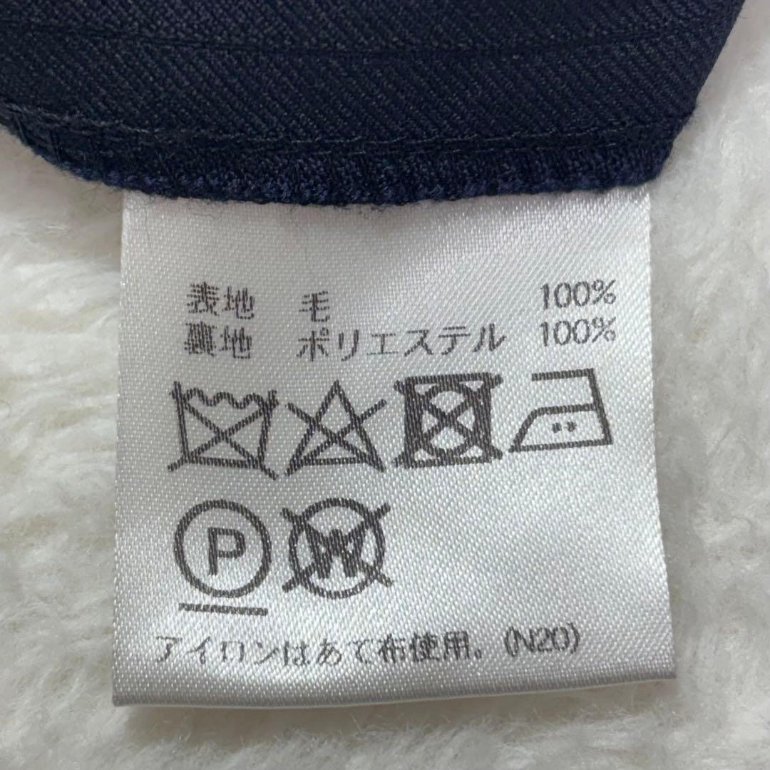 ダーバン　高級生地DRAGO ストライプスーツ　ダークネイビー　ビジネス　通勤