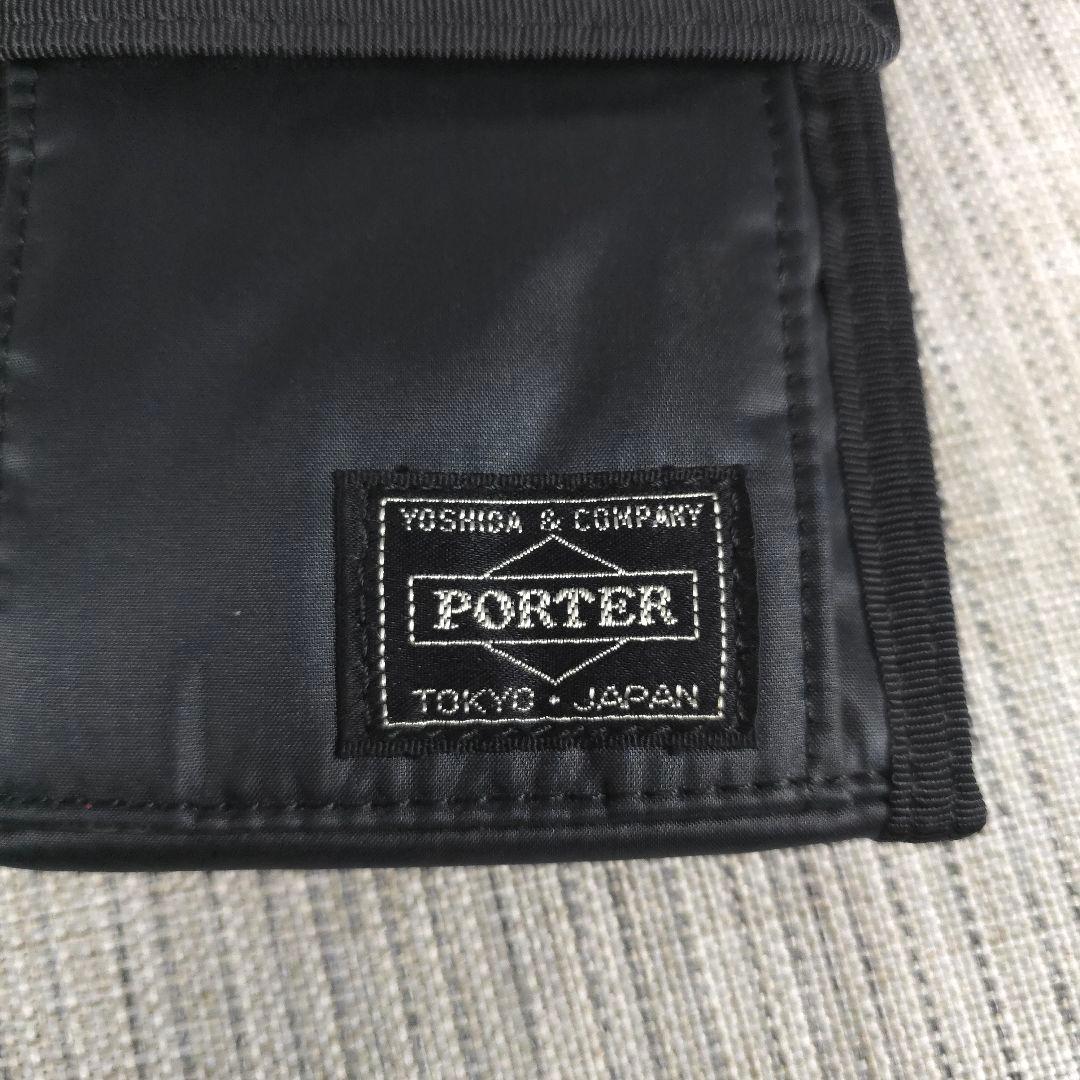 PORTER　ポーター　カプセル　ウォレット　三つ折り財布　折り財布　財布　黒
