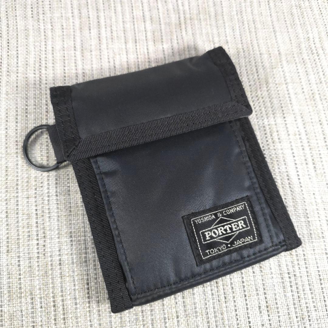 PORTER　ポーター　カプセル　ウォレット　三つ折り財布　折り財布　財布　黒