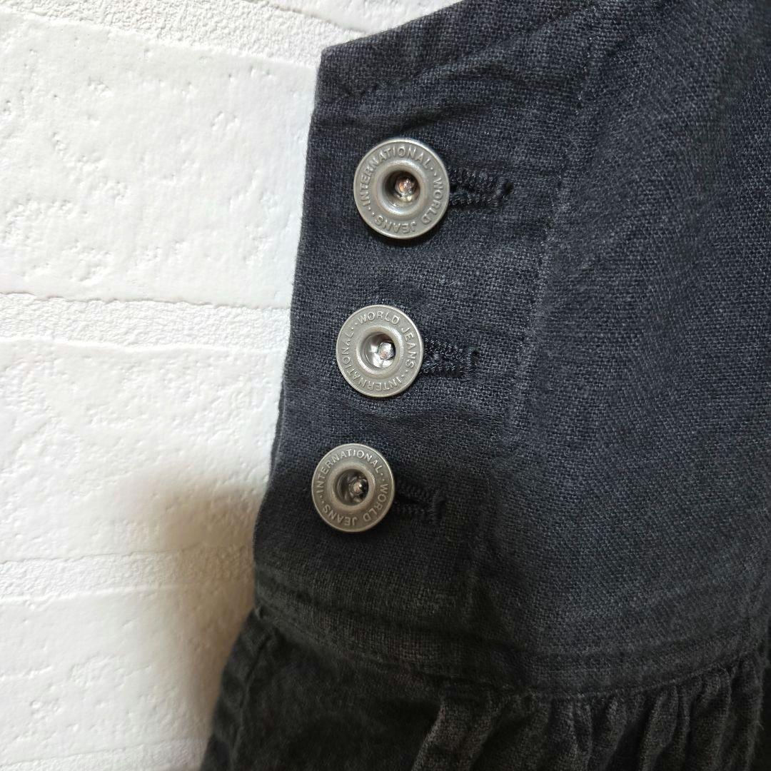 【joie de vivre】リネン　サロペットパンツ　オーバーオール