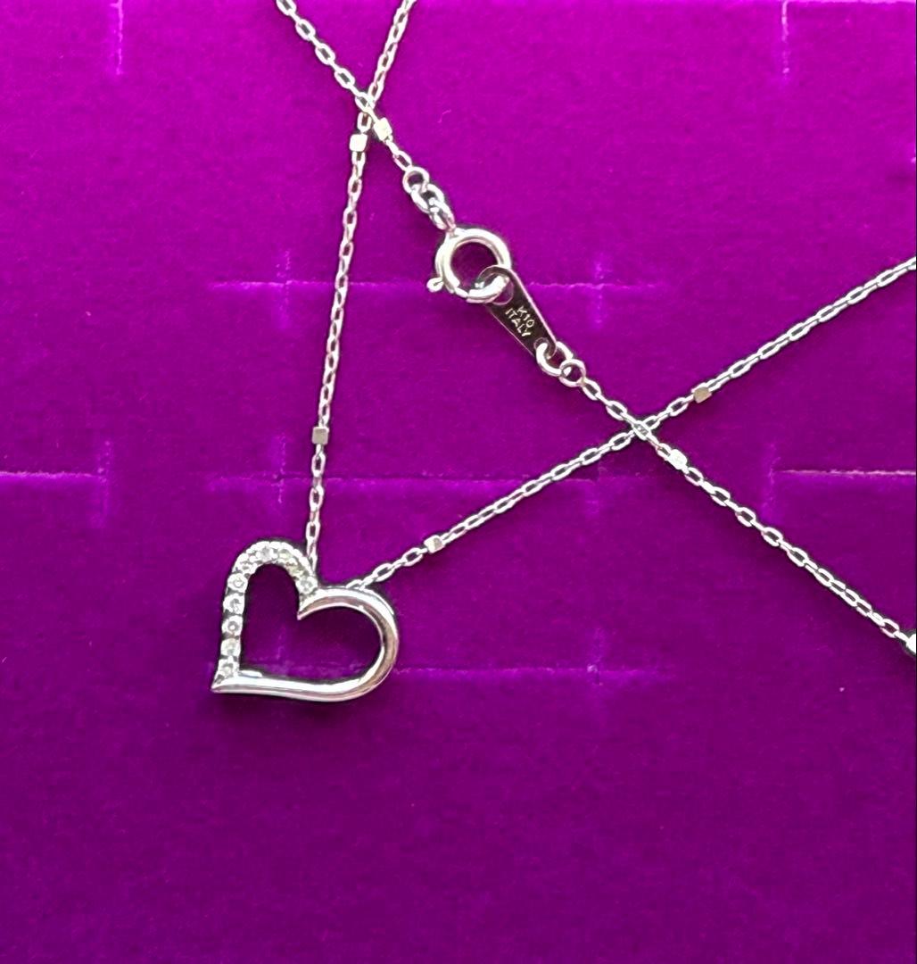 k10WGダイヤモンドネックレス