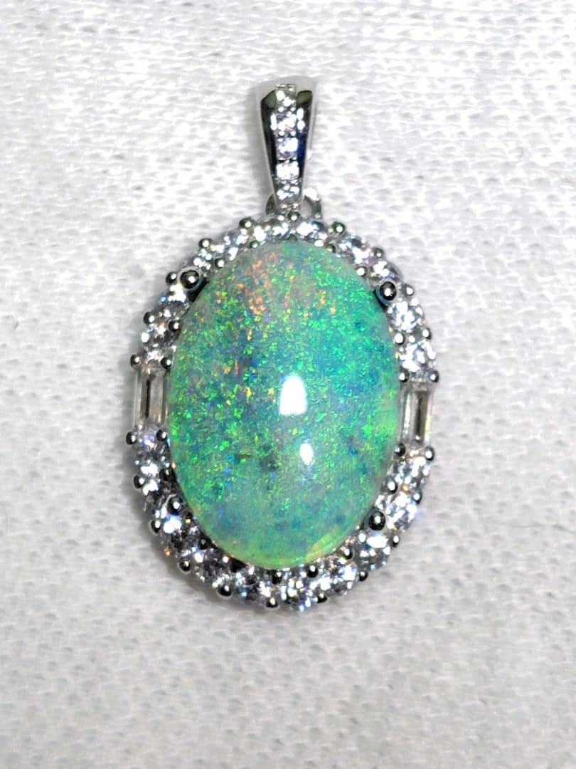 ブラックオパール ネックレストップ ソ付 シルバー925