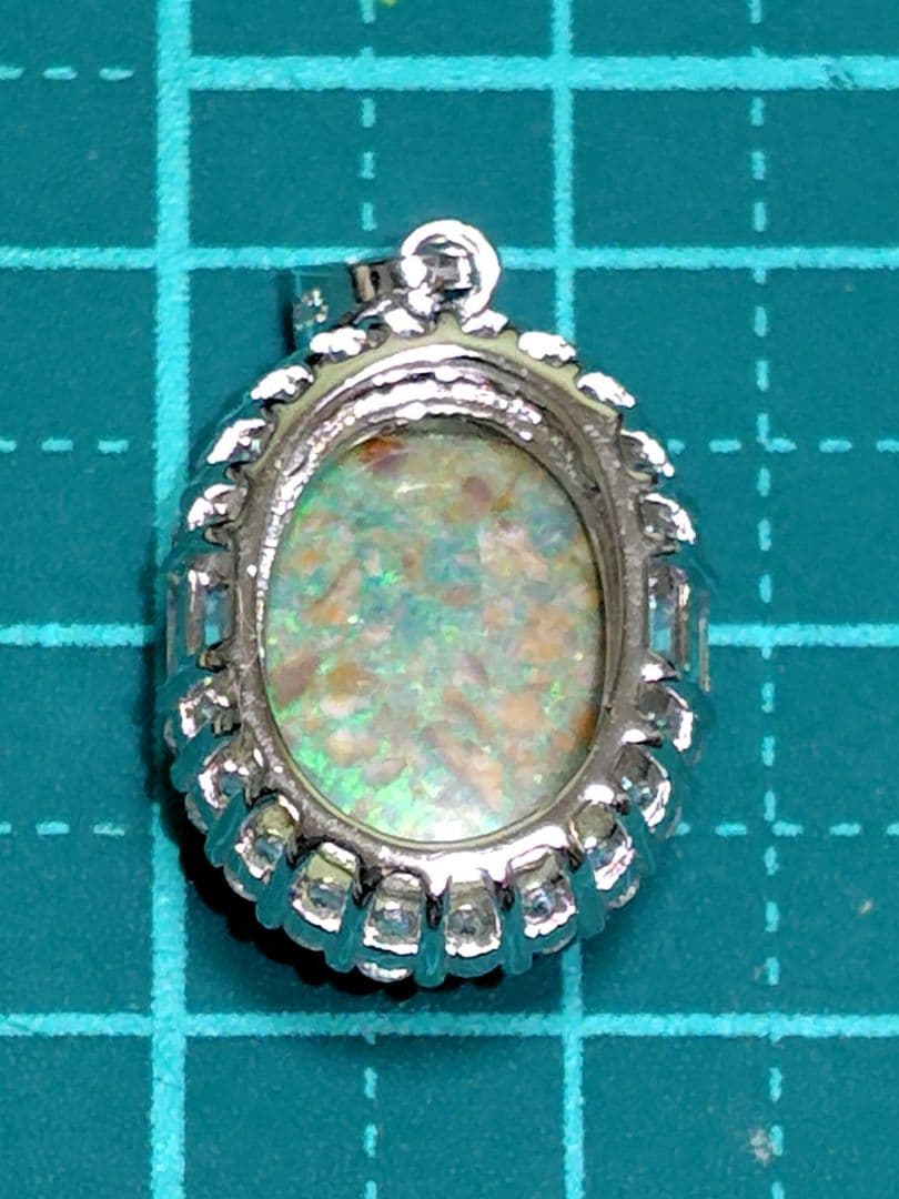 ブラックオパール ネックレストップ ソ付 シルバー925