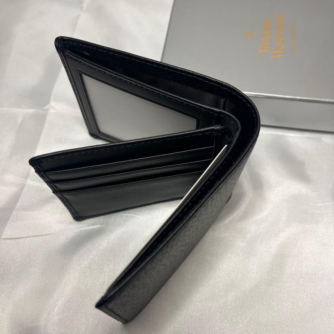 新品 Vivienne Westwood ブラック 二つ折り財布 バレンタイン